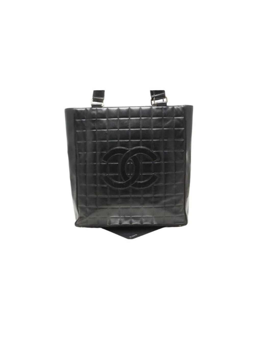 Chanel Choco Bar Jumbo CC Logo GD Leather Tote